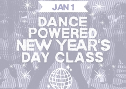 Jennifer Cepeda teaching DancePowered dance fitness New Years class in Seattle
